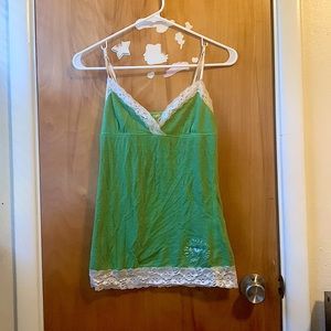 y2k victoria secret PINK green cami